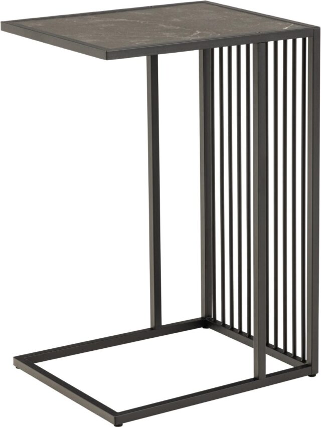 Bijzettafel Strington 8211 Mat Zwart Melamine 8211 Metaal