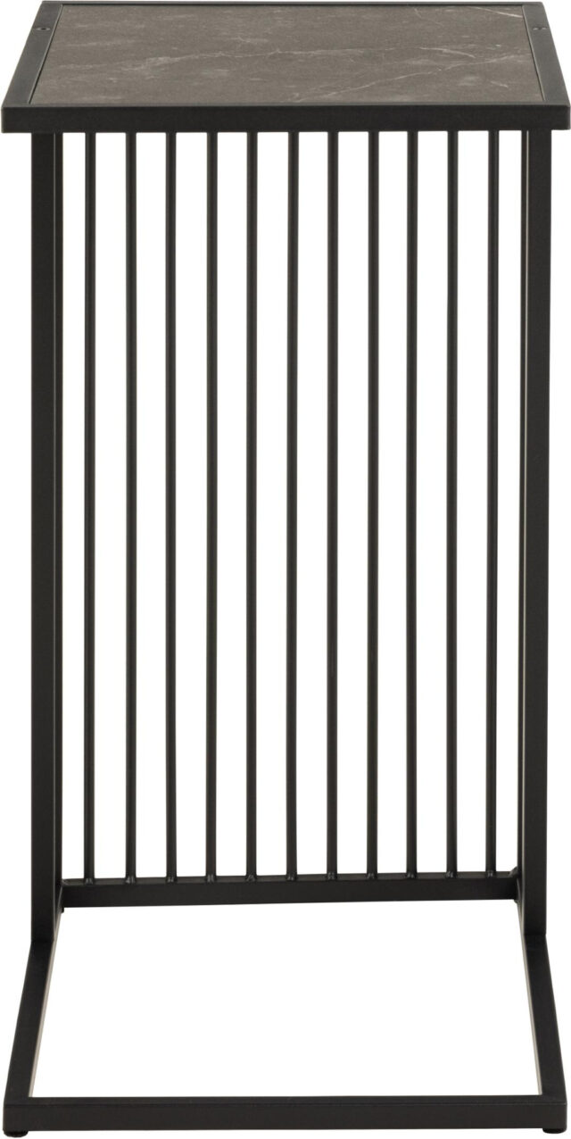 Bijzettafel Strington 8211 Mat Zwart Melamine 8211 Metaal