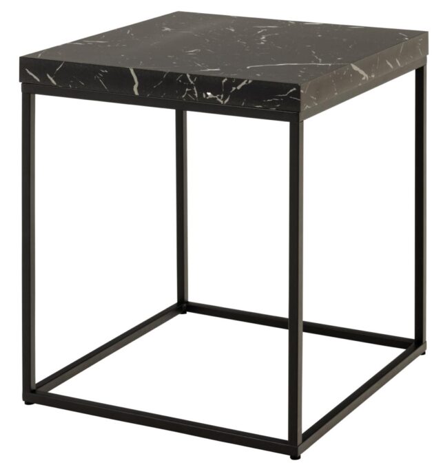 Salontafel Barossa 8211 Zwart Marmerlook 8211 Metaal