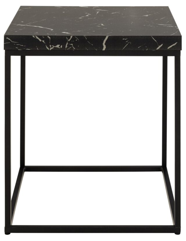 Salontafel Barossa 8211 Zwart Marmerlook 8211 Metaal
