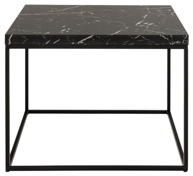 Salontafel Barossa 8211 Zwart Ruw Melamine 8211 Metaal