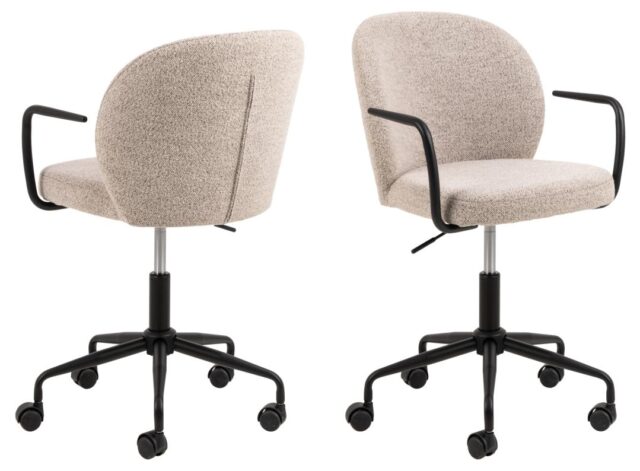 Bureaustoel Patricia 8211 Met Armleuningen 8211 Stof Monza Beige
