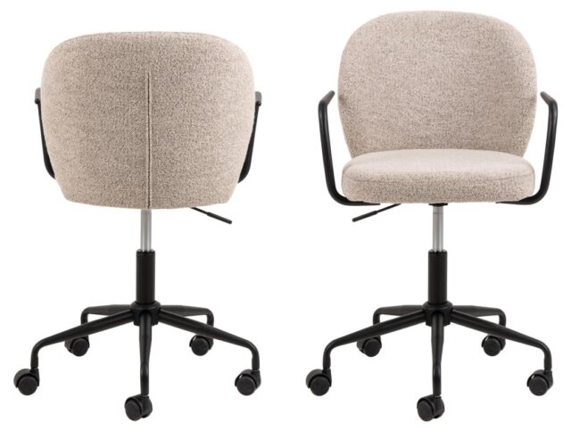 Bureaustoel Patricia 8211 Met Armleuningen 8211 Stof Monza Beige