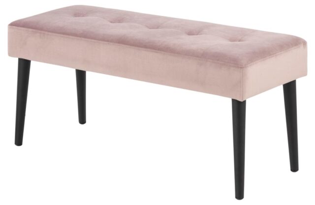 Bankje Glory 8211 Stof Vic Dusty Roze 8211 Metaal