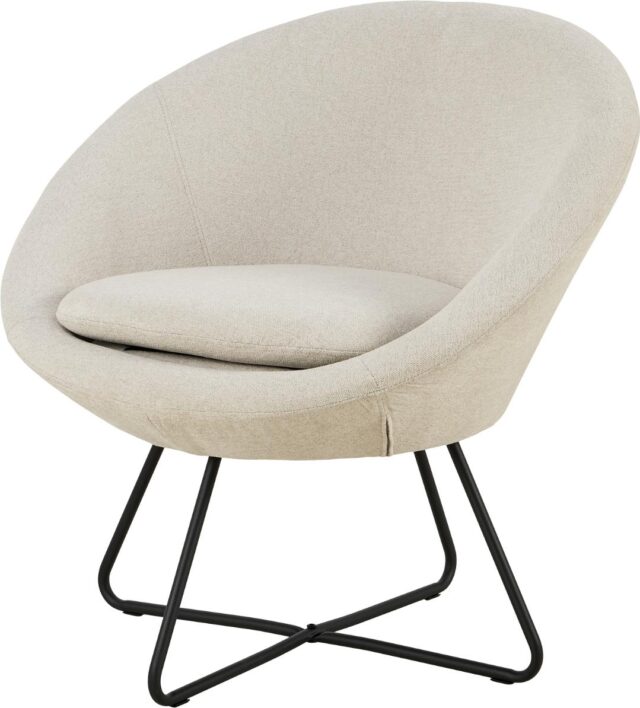 Loungestoel Middelste 8211 Stof Beige Texture