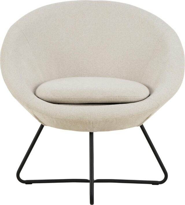 Loungestoel Middelste 8211 Stof Beige Texture