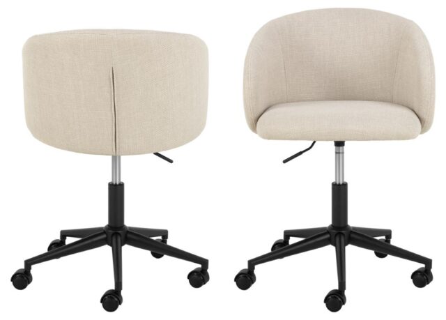 Bureaustoel Eleanor 8211 Met Armleuningen 8211 Stof Basel Beige