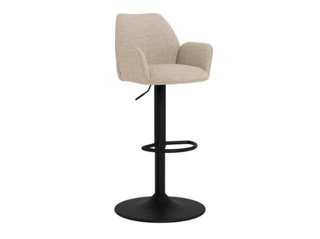 Barkruk Glenda 8211 Stof Basel Beige 8211 Staal
