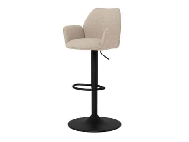 Barkruk Glenda 8211 Stof Basel Beige 8211 Staal
