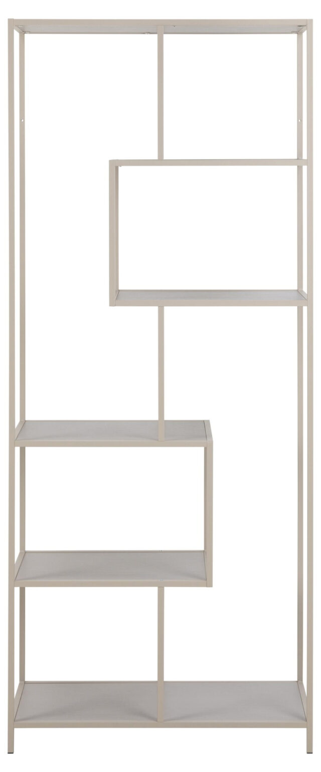 Boekenkast Seaford 8211 Grijs Ruw Staal 8211 Grijs Melamine Planken