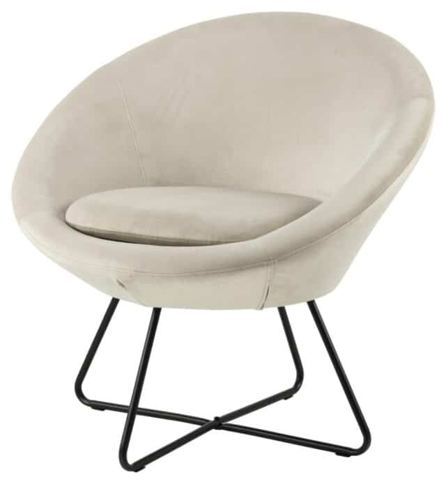 Loungestoel Center 8211 Stof Vic Zand Fluweel