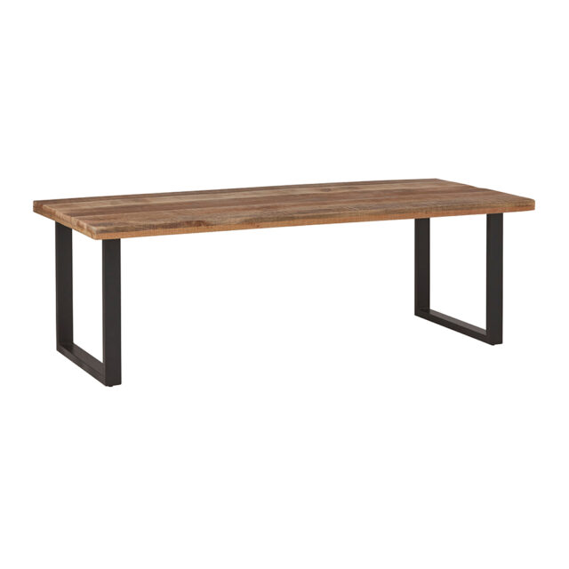 Eetkamertafel Rambo 8211 Massief Mangohout Naturel 8211 Recht 240cm