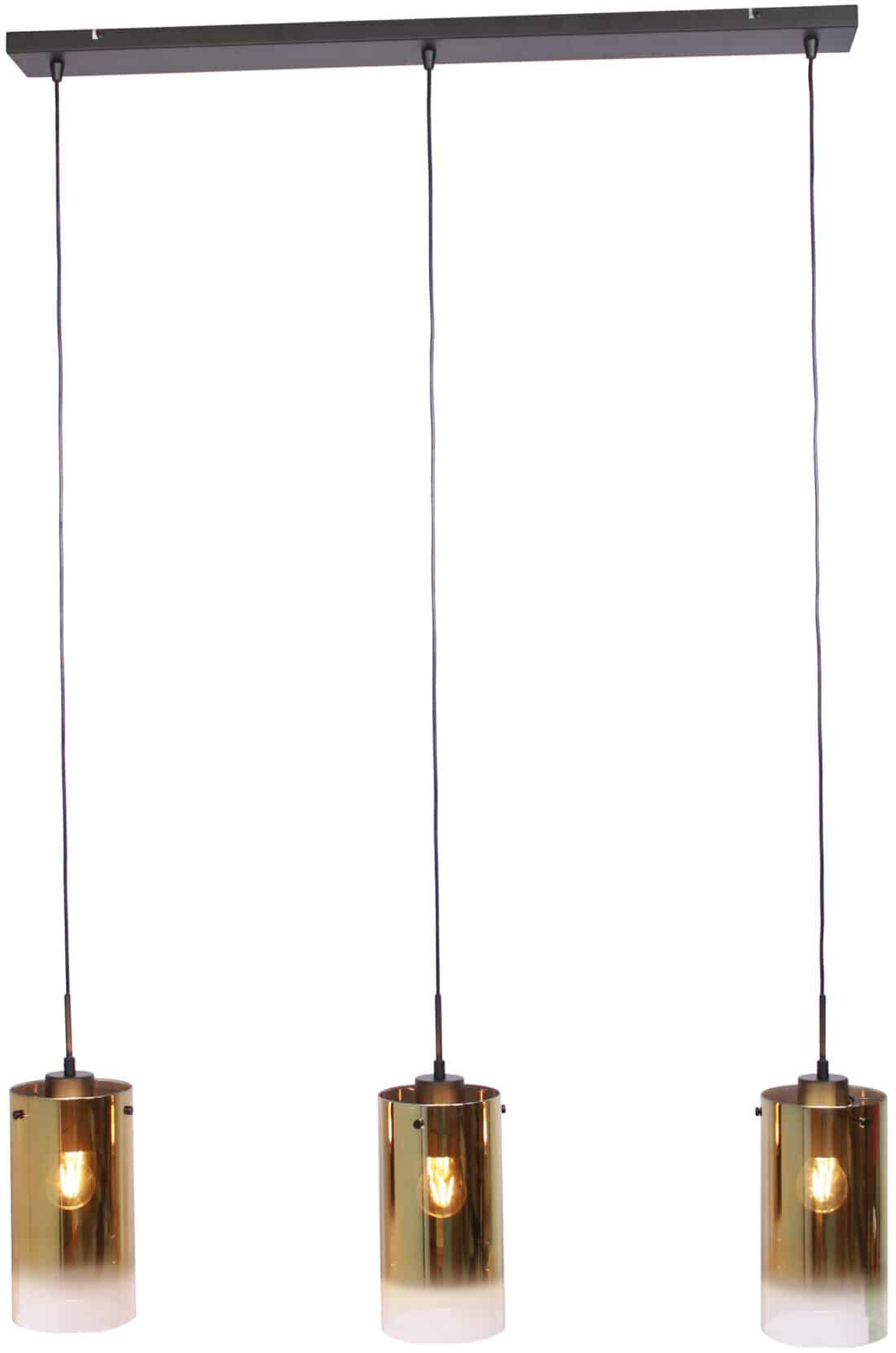 Hanglamp H850 8211 3 Lichts 8211 Goudkleur Hanglamp H850 8211 3 Lichts 8211 Goudkleur
