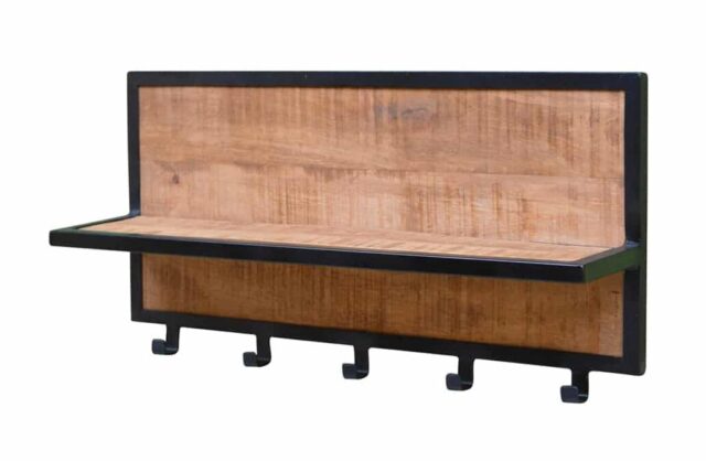 Kapstok Brix Caro 8211 Hout Zwart Metaal