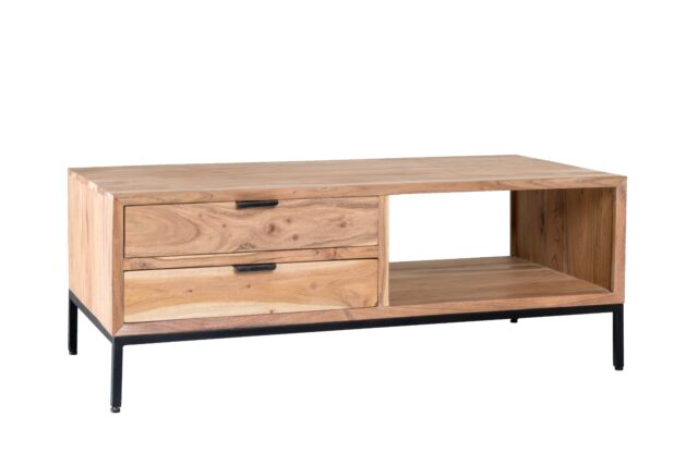 Salontafel Oslo 8211 Acaciahout 8211 Staal 8211 120 Cm Salontafel Oslo 8211 Acaciahout 8211 Staal 8211 120 Cm