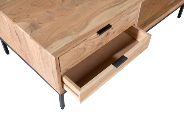 Salontafel Oslo 8211 Acaciahout 8211 Staal 8211 120 Cm Salontafel Oslo 8211 Acaciahout 8211 Staal 8211 120 Cm