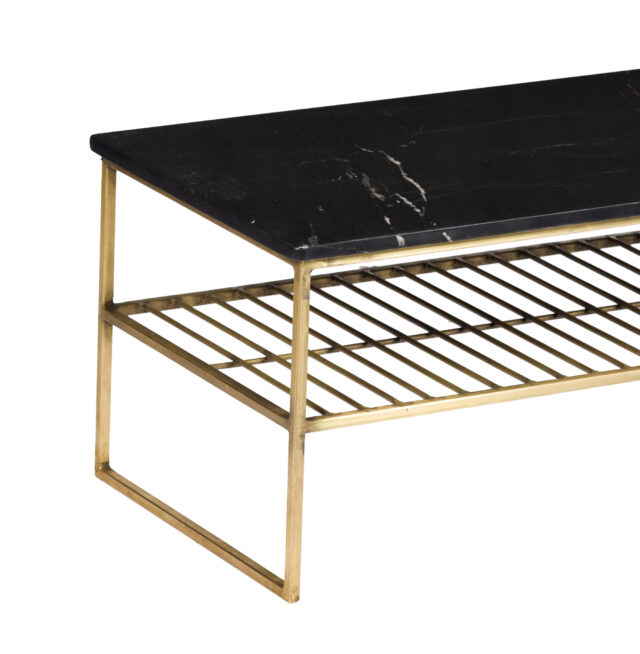 Salontafel Dian Marble Black Gold 90cm