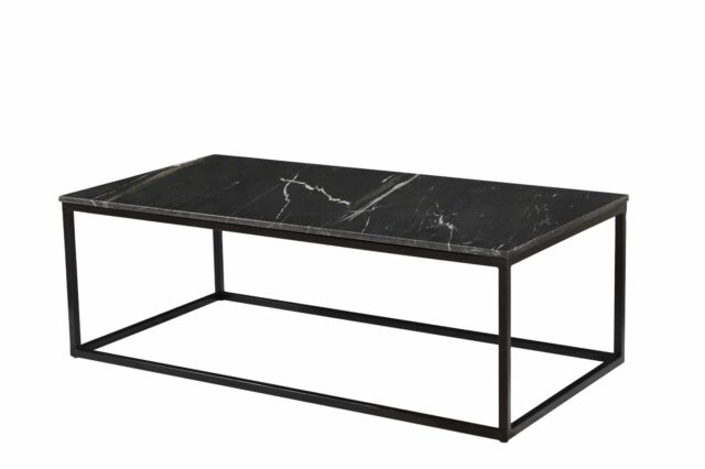 Salontafel Dion 8211 120 Cm 8211 Marmer Zwart Metaal