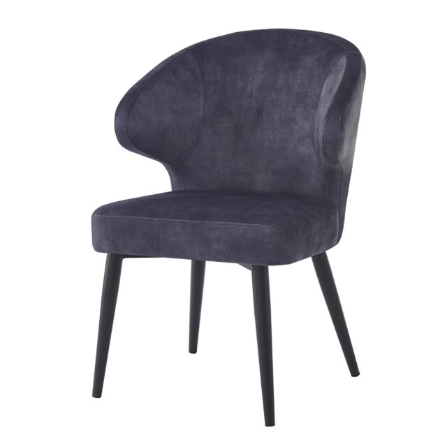 Eetkamerstoel Donna Antraciet Velvet Minimale Bestelling 2 Stuks