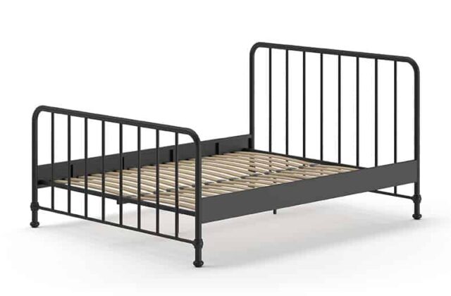 Ledikant Bronxx 8211 Mat Zwart Metaal 8211 160 215 200 Cm