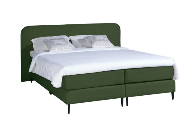 Boxspring Mrgenn 8211 Boucl 8211 Groen 8211 180x200cm