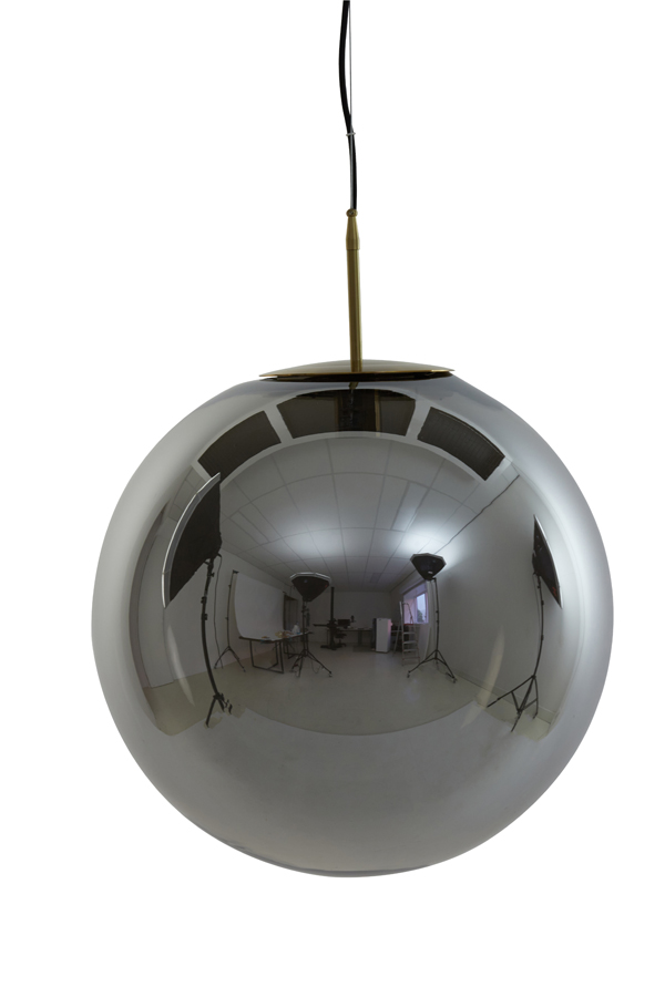 Hanging Lamp 48 Cm Medina Antique Bronze Smoked Glass