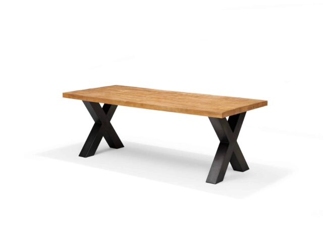 Eetkamertafel Xilo 8211 Mangohout 8211 Metaal 8211 200 215 100 Cm