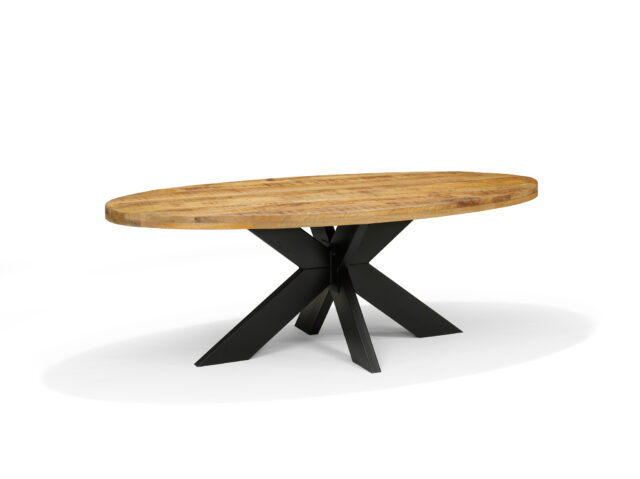 Eetkamertafel Stellar 8211 Mangohout 8211 240x120cm Ovaal