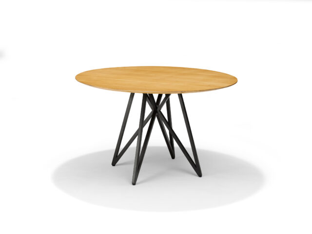 Eetkamertafel Triton 8211 130cm Rond 8211 Mango Naturel