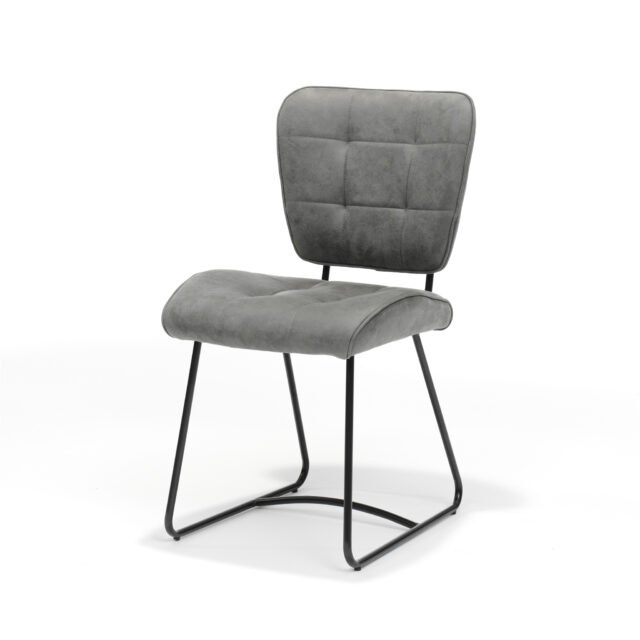 Eetkamerstoel Bailey Sl Zwart 8211 Stof Soft Steel