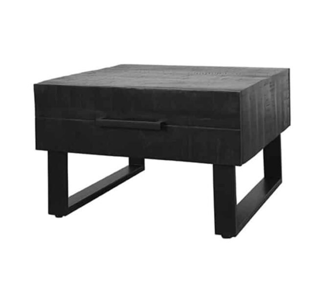 Salontafel Santos 8211 Zwart 8211 Mangohout 8211 64 215 70 Cm