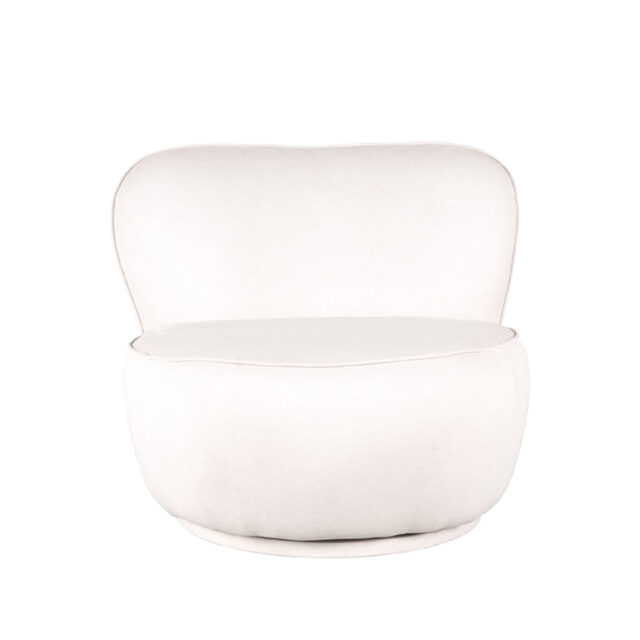 Fauteuil Bunny 8211 Crme 8211 Microfiber