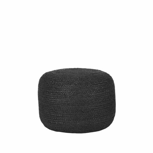 Label51 Poef Jute 8211 Zwart 8211 Jute 8211 50 Cm