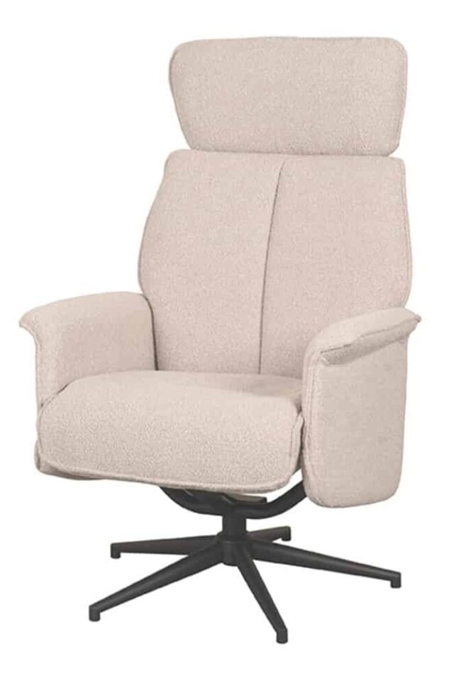 Relaxfauteuil Verdal 8211 Stof Naturel Boucle 8211 Verstelbaar