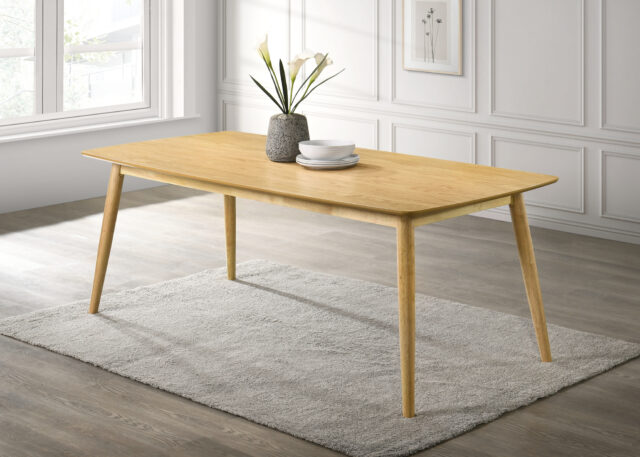 Eetkamertafel Flora 8211 190x100cm 8211 Deens Ovaal Eiken Naturel