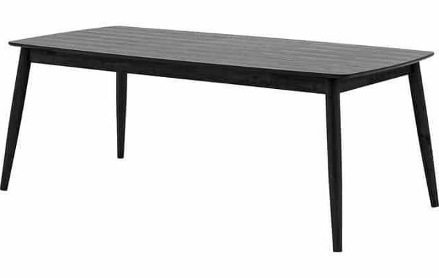 Eetkamertafel Flora 8211 Zwart Eiken 8211 Deens Ovaal 8211 210 215 100 Cm