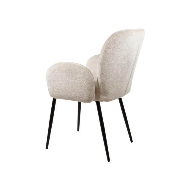 Eetkamerstoel Bobby 8211 Met Arm 8211 Perfect Harmony 8211 Ivory 02 Minimale Bestelling 2 Stuks