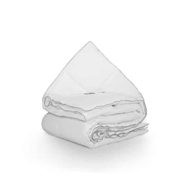 Percale Katoen Touch Enkel Dekbed Wit 8211 140x220