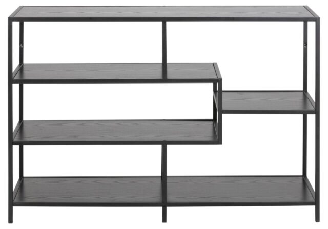 Boekenkast Seaford 8211 Zwart Essen Melamine 8211 Metaal