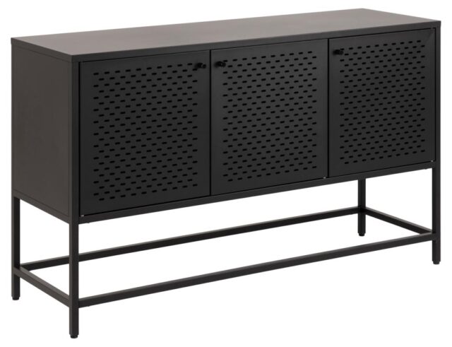 Dressoir Newcastle 8211 Zwart Metaal 8211 Gaas Dressoir Newcastle 8211 Zwart Metaal 8211 Gaas