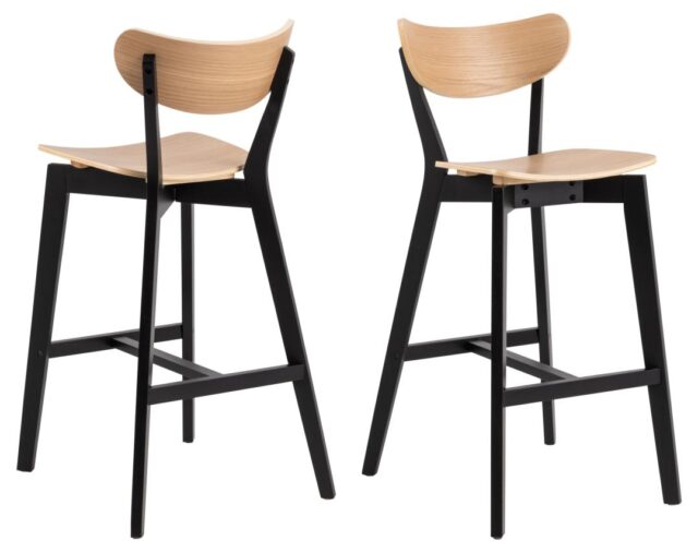 Barkruk Roxby 8211 Naturel Eiken Fineer 8211 Zwart Hout Minimale Bestelling 2 Stuks Barkruk Roxby 8211 Naturel Eiken Fineer 8211 Zwart Hout Minimale Bestelling 2 Stuks