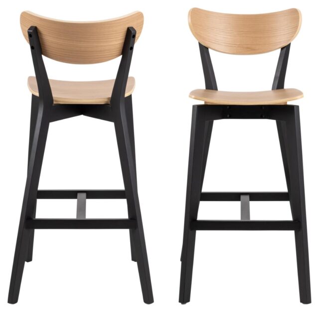 Barkruk Roxby 8211 Naturel Eiken Fineer 8211 Zwart Hout Minimale Bestelling 2 Stuks Barkruk Roxby 8211 Naturel Eiken Fineer 8211 Zwart Hout Minimale Bestelling 2 Stuks