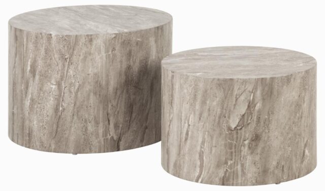 Salontafel Set Dobbelstenen 8211 Marmer Look