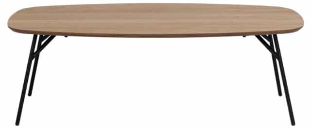 Salontafel Caracas 8211 Eiken Fineer 8211 Metaal