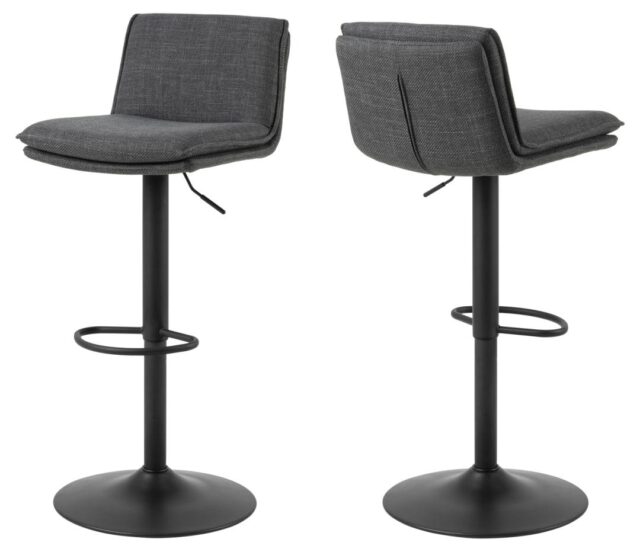 Barkruk Flynn 8211 Stof Basel Donkergrijs Minimale Bestelling 2 Stuks