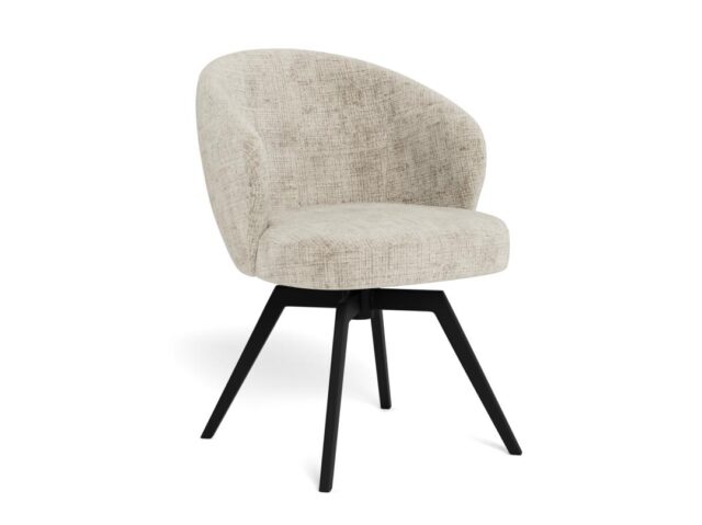 Eetkamerstoel Darlene 8211 Stof Juto Beige 8211 Zwart Metaal Eetkamerstoel Darlene 8211 Stof Juto Beige 8211 Zwart Metaal