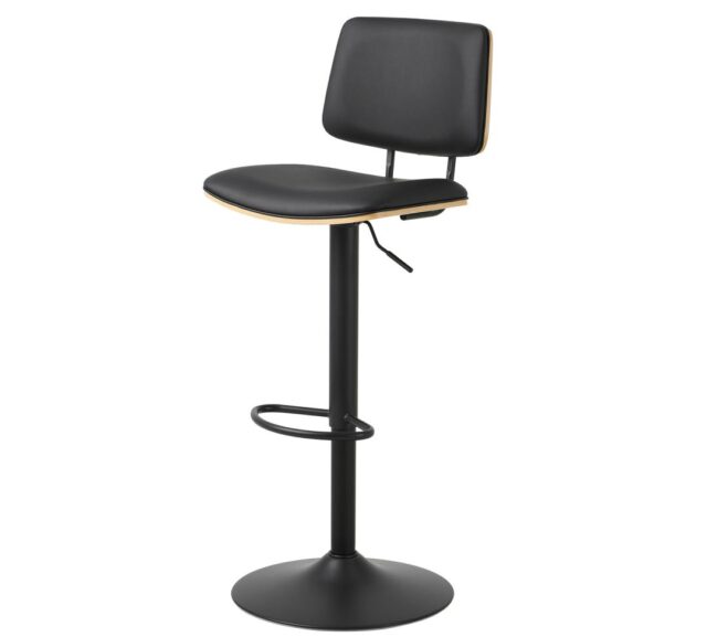Barkruk Owen 8211 Pu Zwart Eiken Fineer 8211 Verstelbaar Barkruk Owen 8211 Pu Zwart Eiken Fineer 8211 Verstelbaar