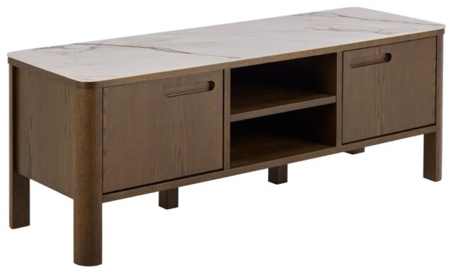 Tv Dressoir Southampton 8211 Keramiek Blad 8211 Gerookt Eiken Fineer