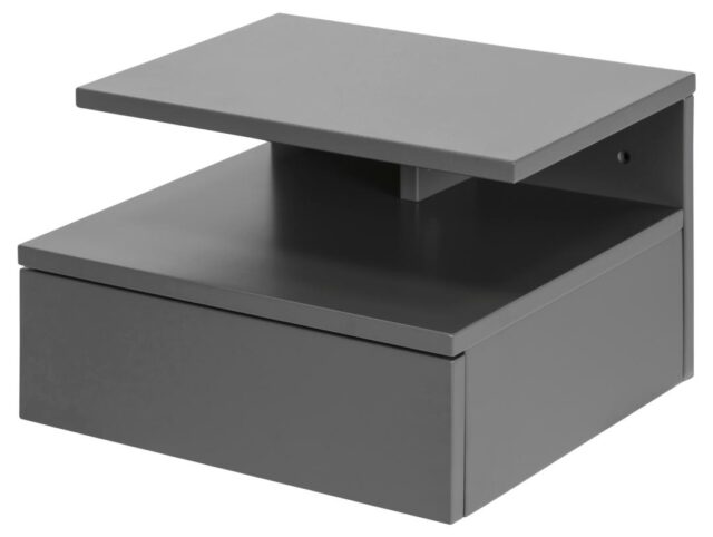 Nachtkastje Ashlan 8211 Grijs Mdf