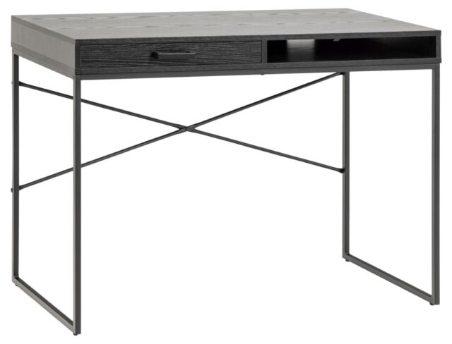 Bureau Seaford 8211 Zwart Essen Melamine 8211 Metaal